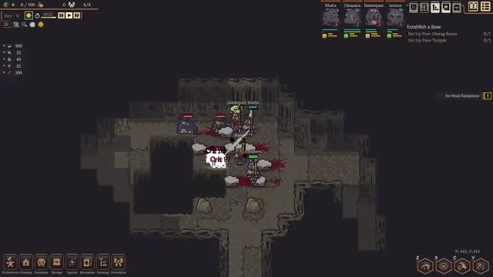 Dungeon Settlers Early Access title still from the official launch trailer